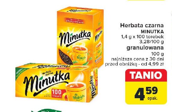 Herbata Minutka promocja