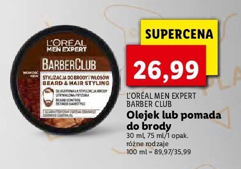 Olejek do długiej brody L'oreal men expert barber club promocja