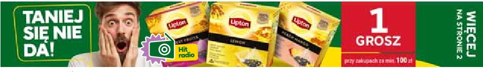 Herbata lemon Lipton fruit infusion promocja