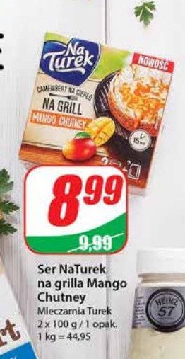 Camembert na grill + sos mango chutney Turek naturek Turek 123 promocje