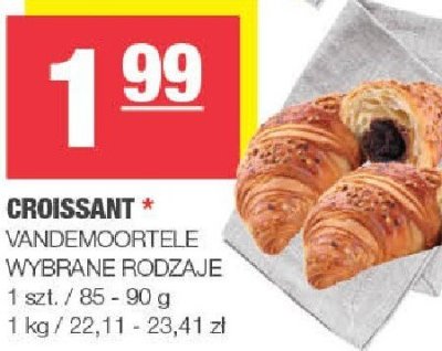 Croissant Vandemoortele wybrane rodzaje promocja w SPAR