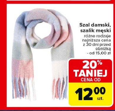 Szal damski promocja w Carrefour Market