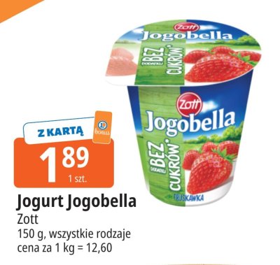Jogurt Jogobella Zott promocja w Leclerc