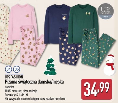 Piżama świąteczna damska promocja w Aldi