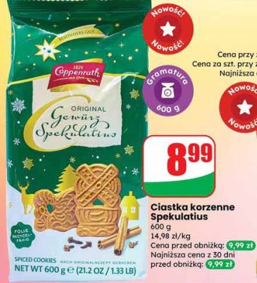 Ciastka korzenne Spekulatius promocja w Dino