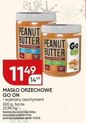 Masło orzechowe Go On Sante promocja w Chata Polska