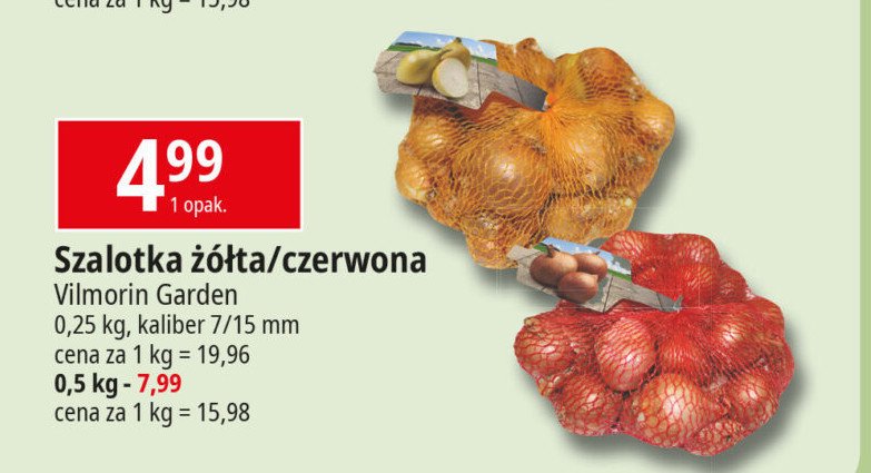 Szalotka czerwona Vilmorin garden promocja w Leclerc