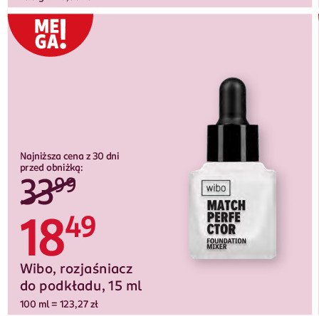 Rozjaśniacz do podkładu Wibo promocja w Rossmann