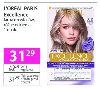 Farba 8.11 L'oreal excellence cool creme promocja