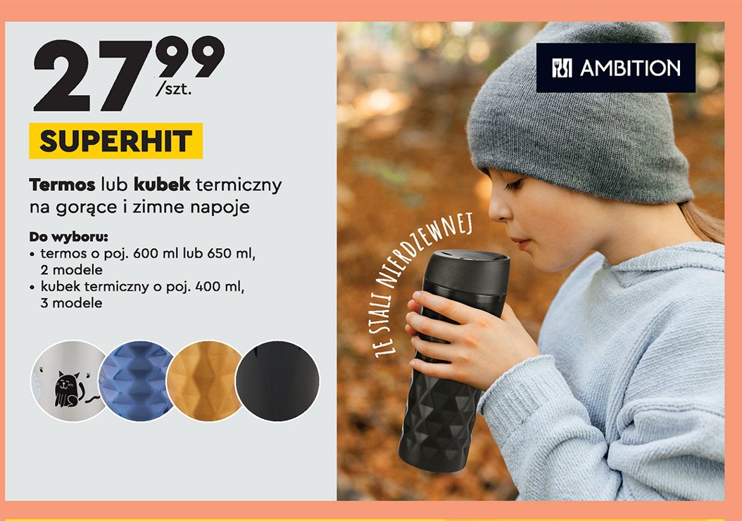 Termos 650 ml Ambition promocja
