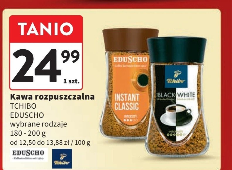 Kawa Eduscho cafe instant classic promocja w Intermarche