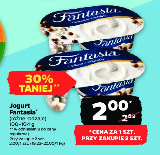 Jogurt z kulkami w czekoladzie Danone fantasia promocja