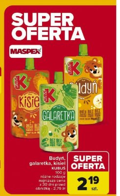 Kisiel jabłko-mango Kubuś promocja
