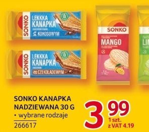 Kanapka Sonko nadziewana 30 g wybrane rodzaje promocja w Selgros