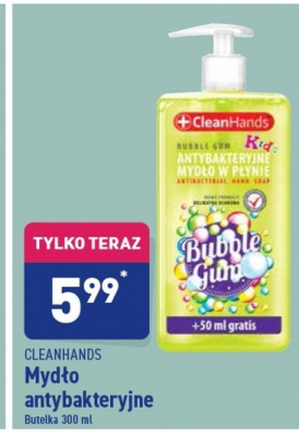 Myd艂o antybakteryjne bubble gum Cleanhands promocja