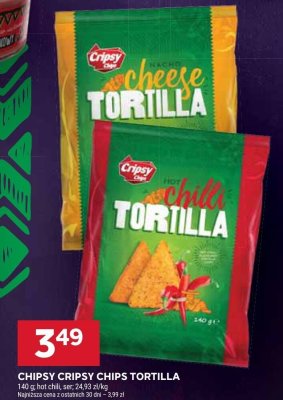 Chipsy Cripsy Chips Tortilla promocja w Stokrotka