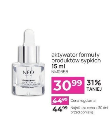 Aktywator formuły produktów sypkich  promocja w NEONAIL & NEO MAKE UP