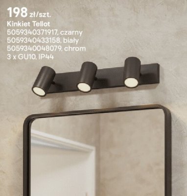 Kinkiet Tellot promocja w Castorama