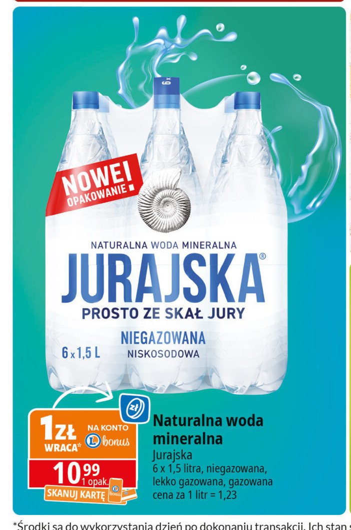 Woda niegazowana Jurajska promocja w Leclerc