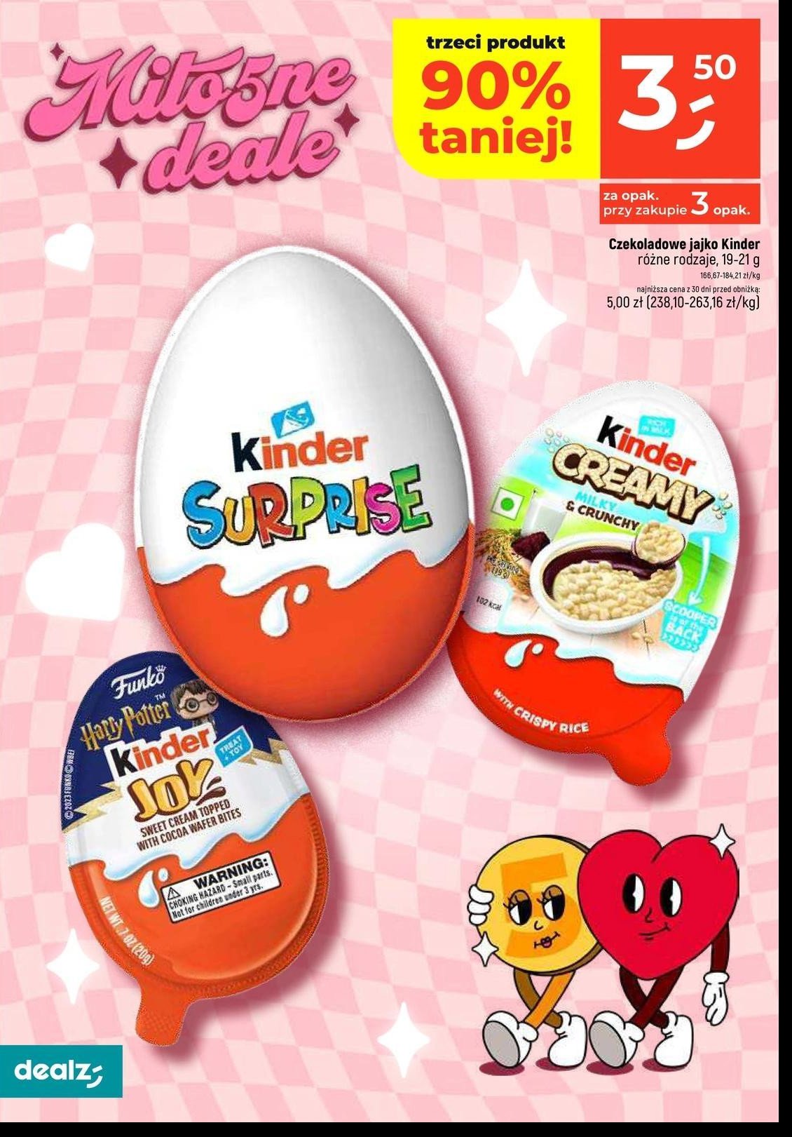 Jajko z niespodzianką harry potter Kinder joy promocja