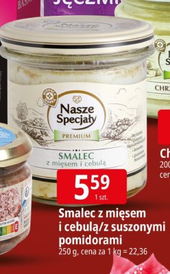 Smalec z mięsem i cebulą/z suszonymi pomidorami promocja w Leclerc