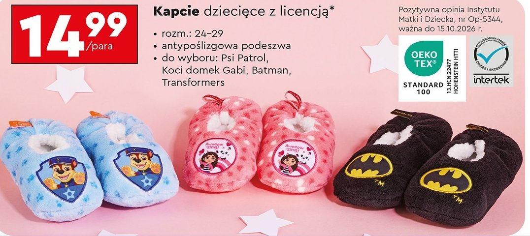 Kapcie psi patrol promocja w Biedronka