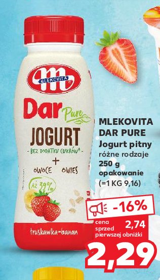 Jogurt truskawka-banan promocja