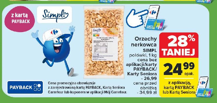 Orzechy nerkowca połówki Simpl promocja