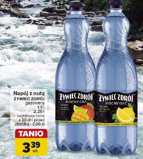 Woda pomarańcza-mango Żywiec zdrój z nutą... promocja