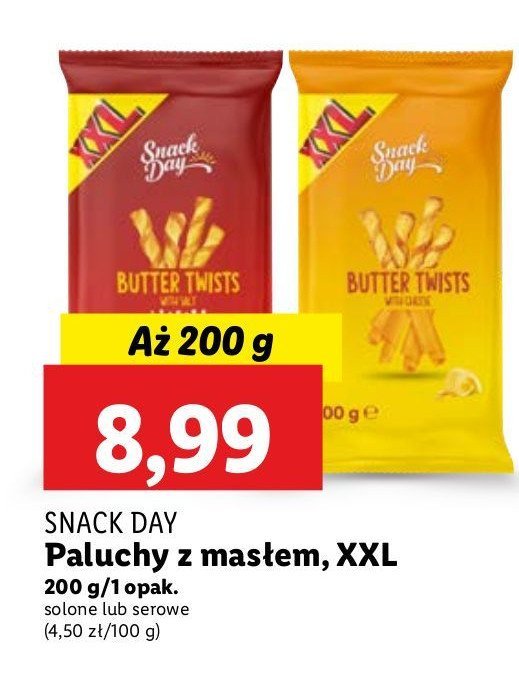 Paluszki solone Snack day promocja