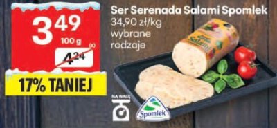 Ser Ser Serenada Salami Spomlek wybrane rodzaje promocja w Delikatesy Centrum