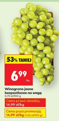 Winogrono jasne promocja w Biedronka