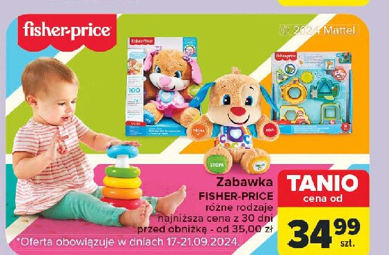 Układanka ze zwierzątkami Fisher-price promocja w Carrefour Market