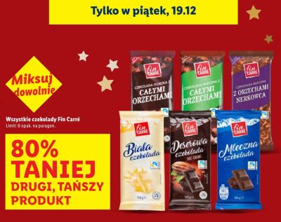 Czekolada Fin Carré z całymi orzechami promocja w Lidl