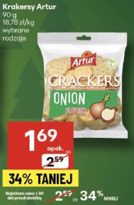 Krakersy Krakersy Artur Onion promocja w Delikatesy Centrum