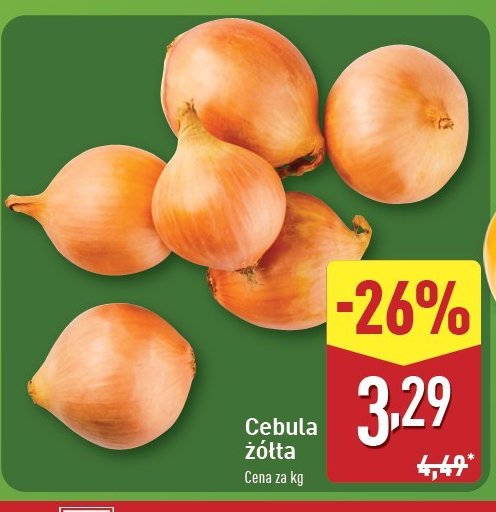 Cebula żółta promocja w Aldi