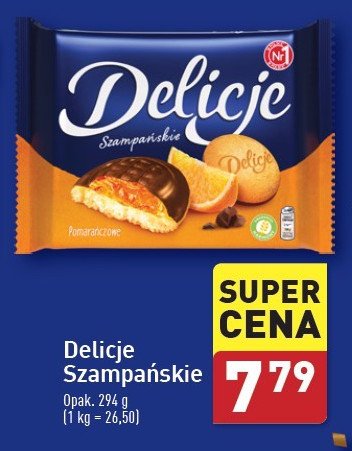 Delicje szampańskie - ciastka z galaretką pomarańczową promocja