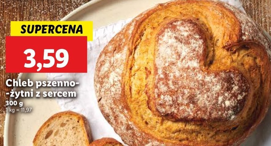 Chleb pszenno-żytni z sercem promocja