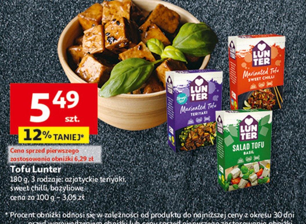 Tofu azjatyckie teriyaki Lunter promocja
