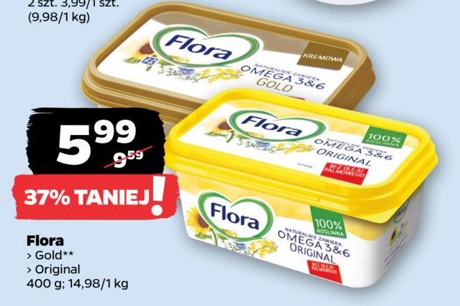 Margaryna gold Flora omega 3&6 promocja