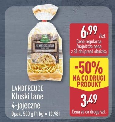 Kluski lane 4-jajeczne  promocja w Aldi