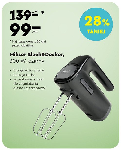 Mikser 300 w Black + decker promocja