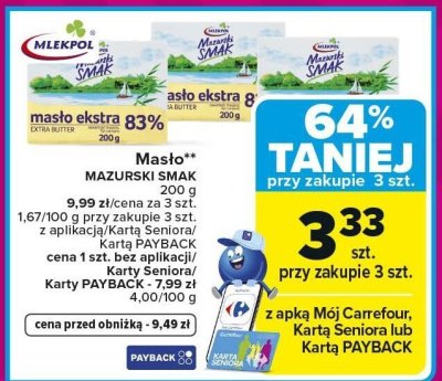 Masło promocja w Carrefour Market