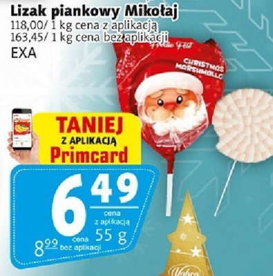 Lizak piankowy Mikołaj promocja w Prim Market