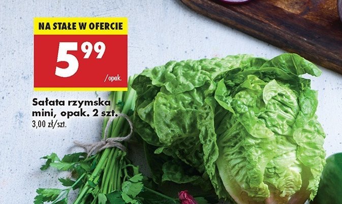 Sałatka rzymska mini promocja w Biedronka