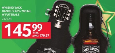 Whiskey Jack Daniel's 40% 700 ml w futerale promocja w Selgros