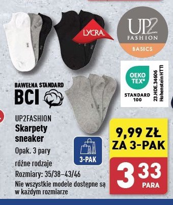 Skarpety męskie stopki sneakers Up2fashion promocja