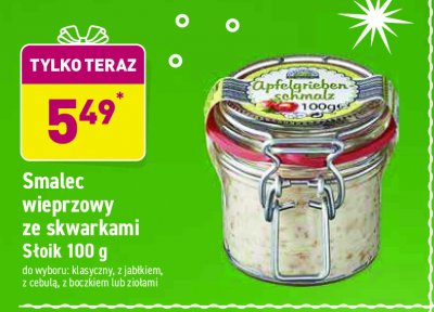 Smalec wieprzowy ze skwarkami z jab艂kiem Laru promocja