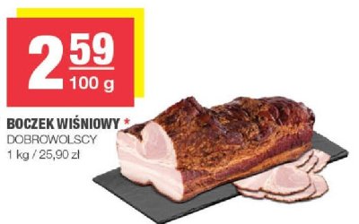 Boczek wiśniowy Dobrowolscy promocja w SPAR