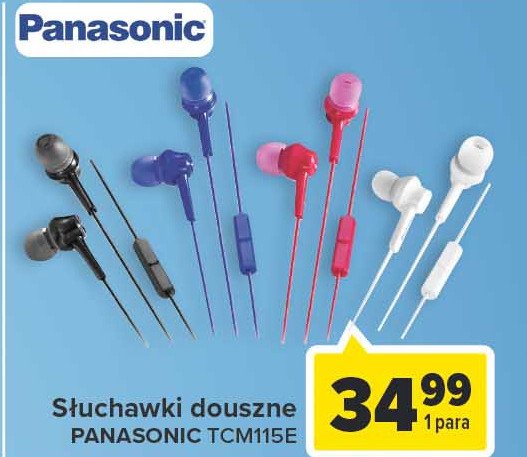 Słuchawki rp-tcm115e-a niebieski Panasonic promocja